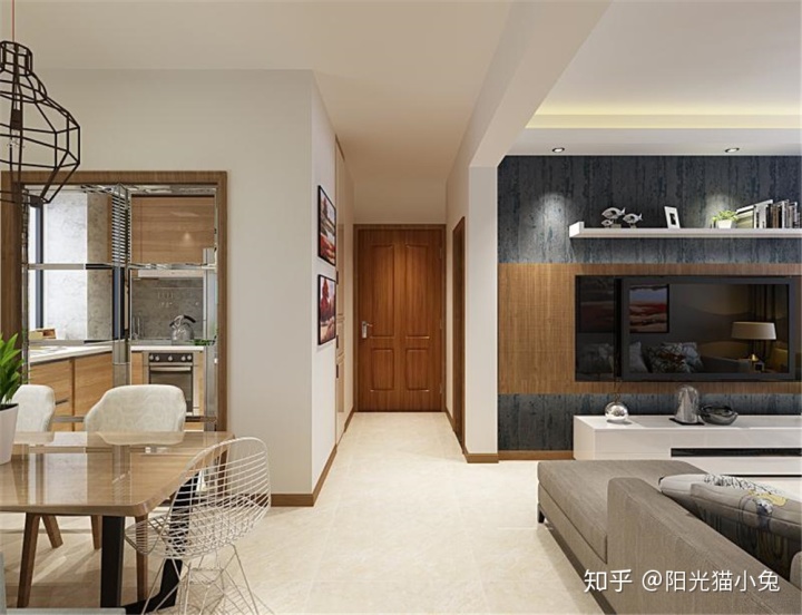 玄關(guān)裝修效果圖，用了硅藻泥沒想到如此環(huán)保高調(diào)