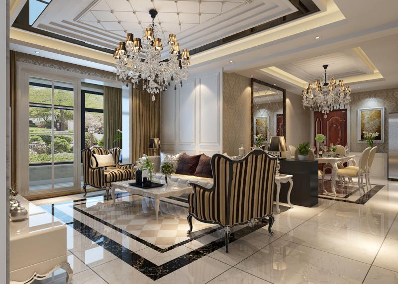 140平米四居室裝修攻略 簡歐全包28萬！-金輝天鵝灣裝修