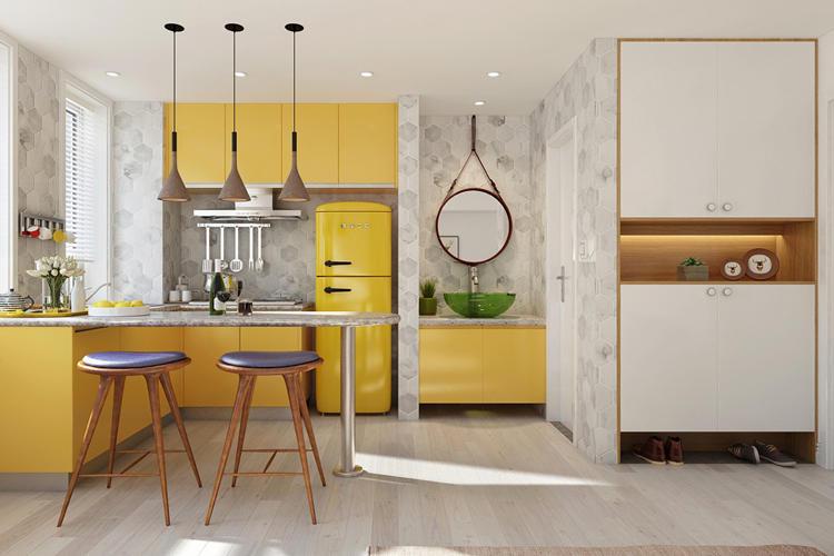 小戶型開(kāi)放式廚房地面裝修效果圖_小廚房裝修_正確裝修廚房 廚房裝修流程