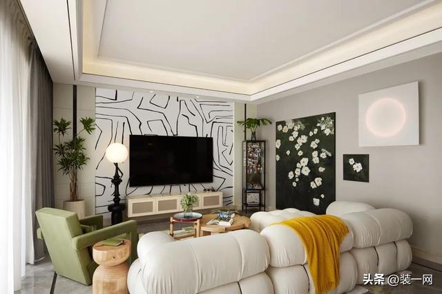 房屋浪漫布置圖片(95平米法式風(fēng)格裝修，輕奢浪漫居所，姐妹們的夢想小家)(圖2)