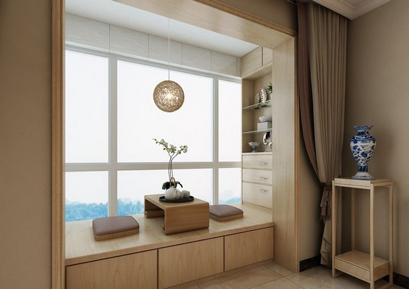 陽臺榻榻米效果圖，陽臺榻榻米布局