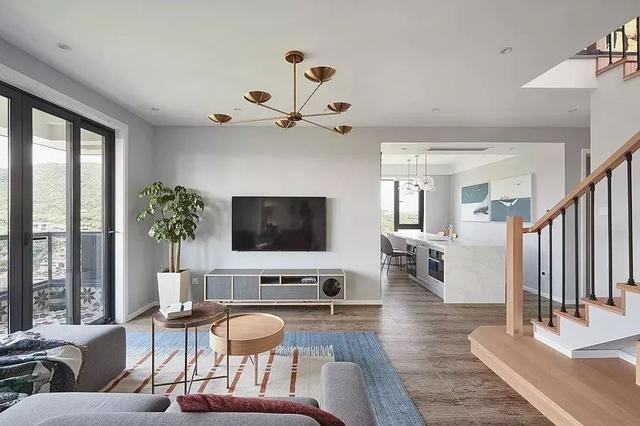 躍層裝修北歐風(fēng)(140平米躍層裝修效果圖北歐風(fēng))(6)