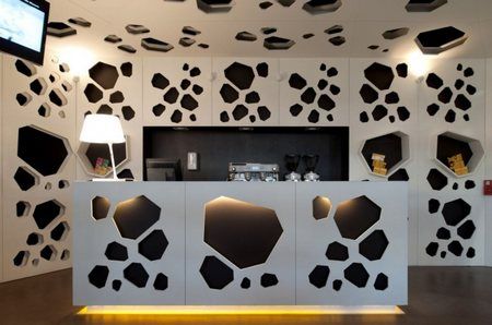 咖啡店裝修效果圖 來(lái)自葡萄牙的幾何藝術(shù)空間