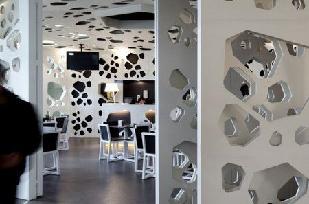 咖啡店裝修效果圖 來(lái)自葡萄牙的幾何藝術(shù)空間
