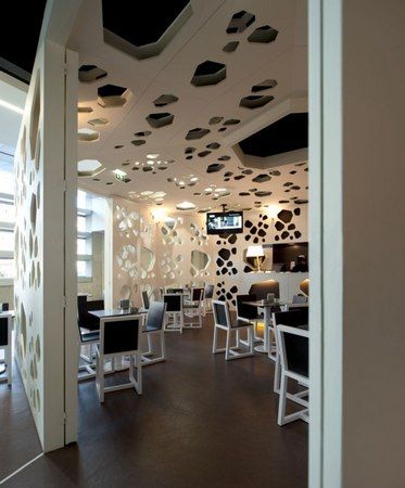 咖啡店裝修效果圖 來(lái)自葡萄牙的幾何藝術(shù)空間