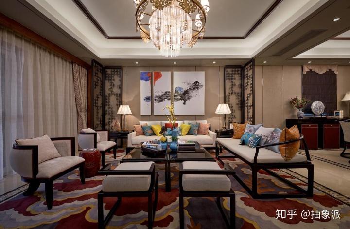 中式不一定要沉悶嚴(yán)肅，讓人眼前一亮的新中式裝修案例效果圖