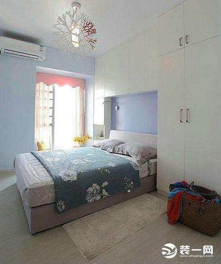 淡藍色臥室裝修效果圖片_簡約現代臥室裝修效果圖_現代臥室裝修效果圖