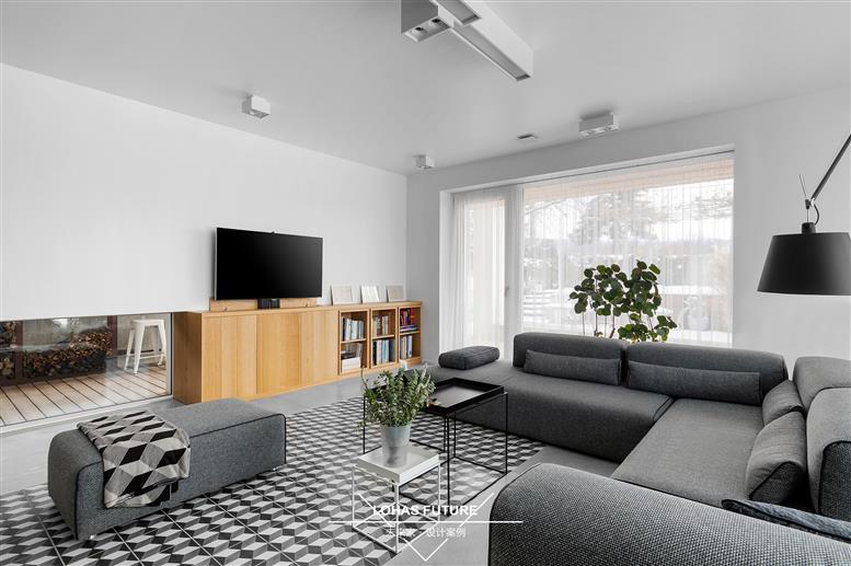 遠洋榮域120平米北歐風格三室兩廳裝修效果圖(未來家裝飾作品)