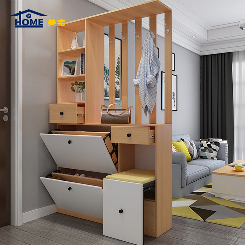 客廳玄關(guān)鞋柜效果圖，風格多樣任你挑選