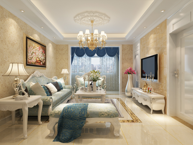 裝修效果圖大全2020客廳最新奢華硬裝效果圖片，完美搭配值得參考！