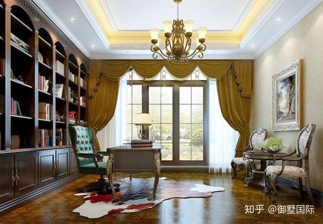 歐式別墅書房設(shè)計，各有千秋