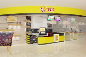鄭州陛夏奶茶店裝修效果圖,鄭州奶茶店設(shè)計公司，鄭州奶茶店設(shè)計案例