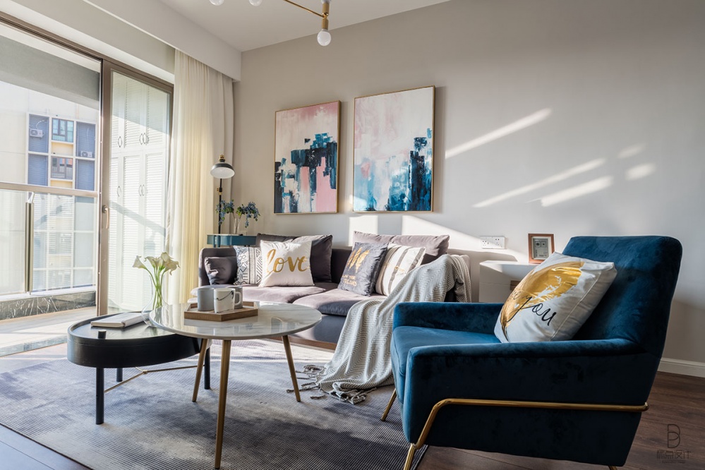 客廳木地板裝修效果圖典型簡潔北歐風客廳設計北歐極簡客廳設計圖片賞析