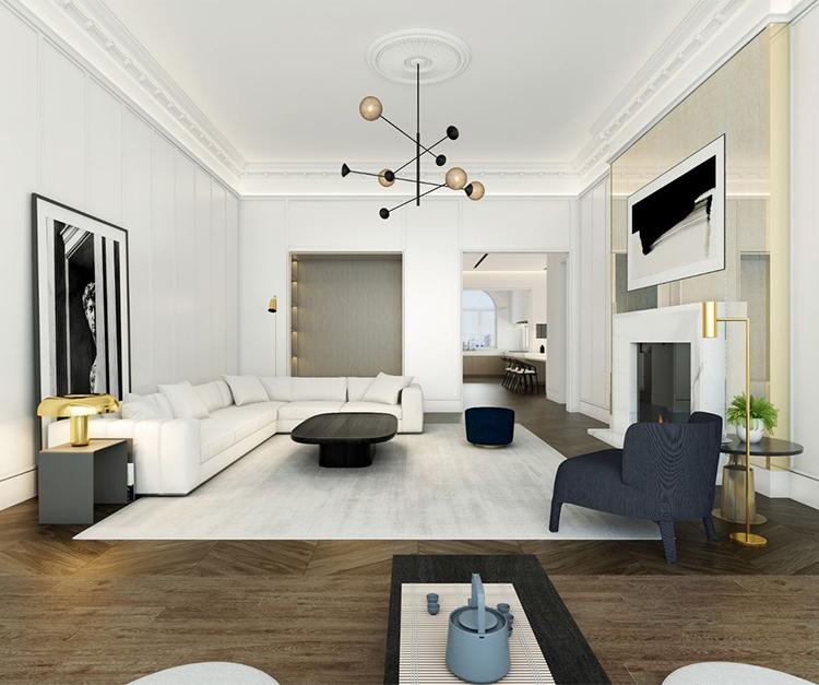 382平米的房這樣裝修，空間大了1倍，裝修只花了68萬(wàn)！-北京城建龍樾灣別墅裝修