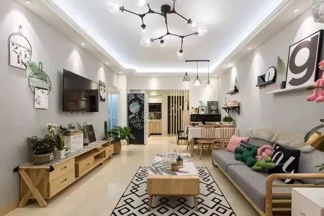 90平北歐新家，客餐廳裝修美極了，唯獨(dú)廚房有一大敗筆！