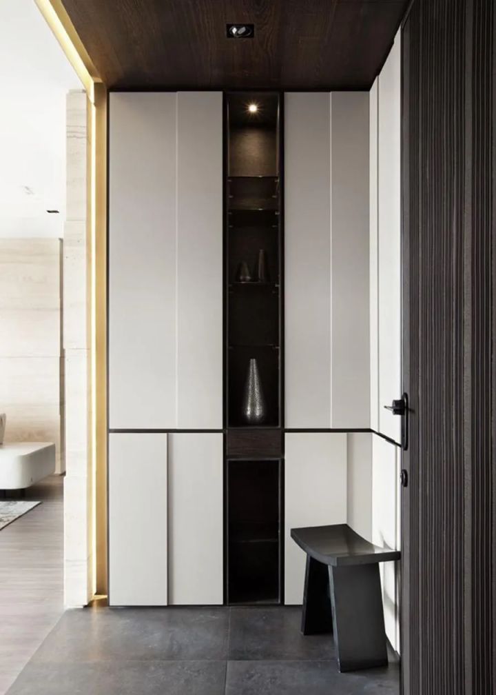 玄關鞋柜隱形門裝修效果圖_裝修玄關鞋柜圖_玄關鞋柜裝修效果圖