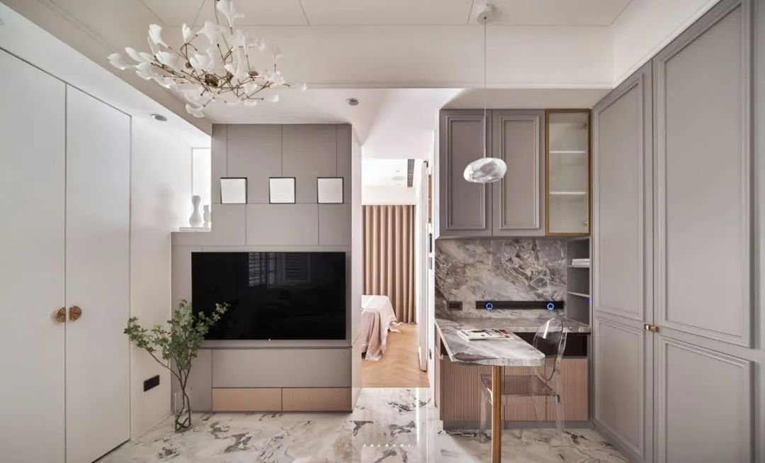 愛了！30㎡法式風(fēng)格家，有大浴室、梳妝臺(tái)，閨蜜大贊