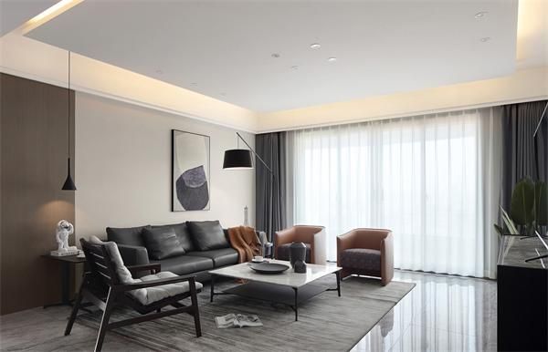 西安峰光無限裝飾現代風格三居室裝修案例