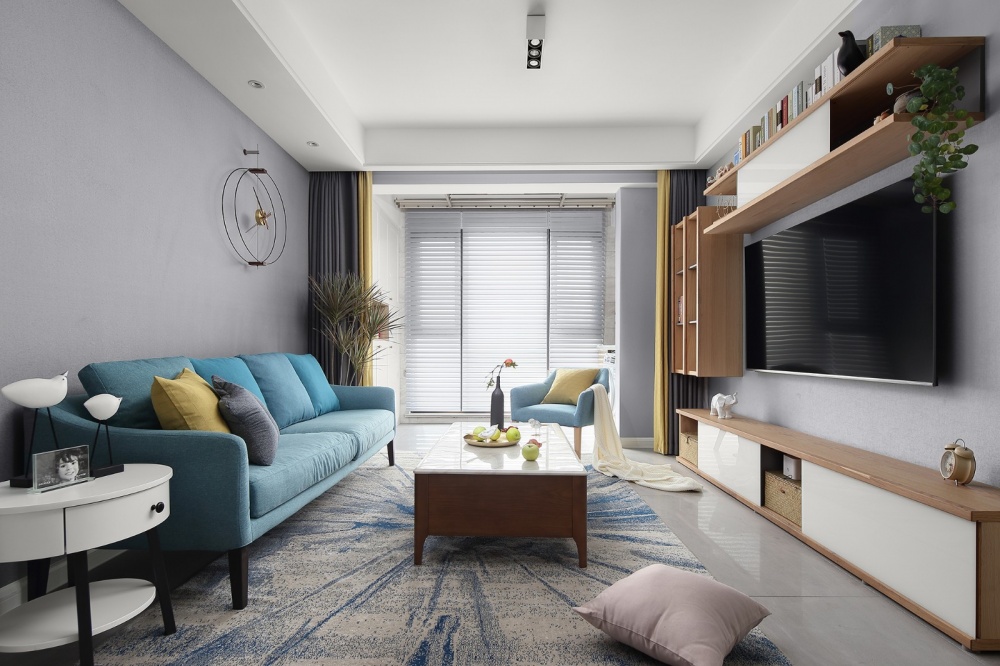 客廳窗簾裝修效果圖居家需精致，生活不將就；我的北北歐極簡(jiǎn)客廳設(shè)計(jì)圖片賞析