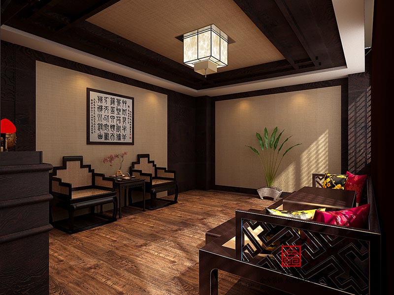 中式風格會所裝修_中式會所裝修古韻軒_會所裝修
