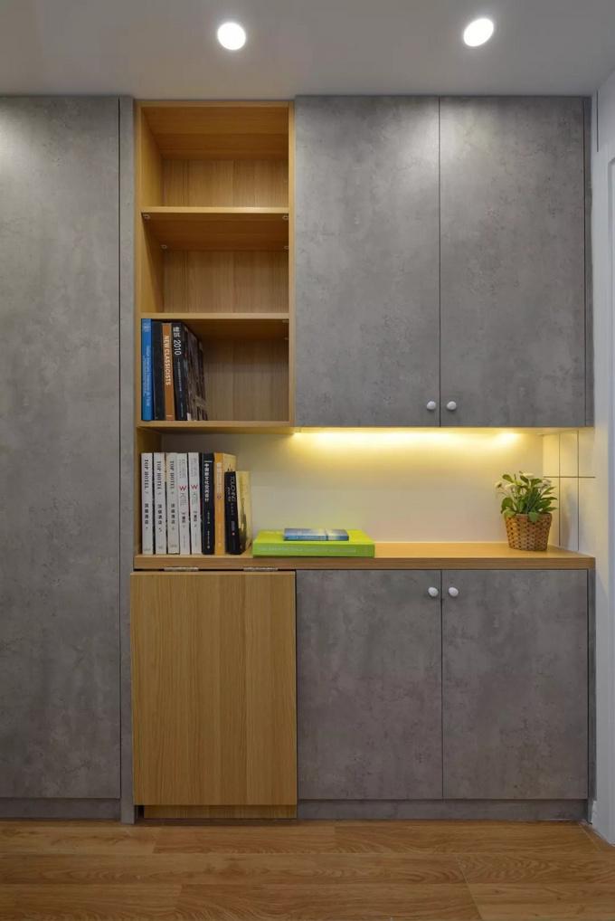 男主的45㎡公寓：功能齊全收納無敵，衛(wèi)生間玻璃墻做隔斷，機智