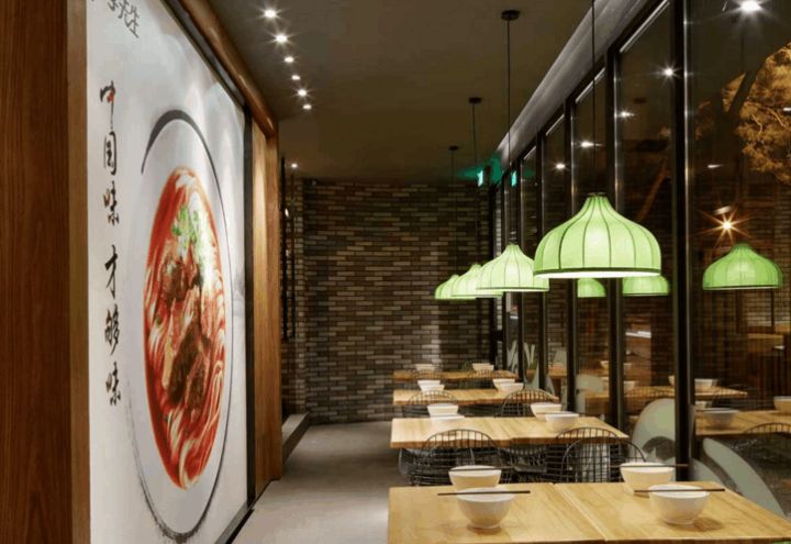 牛肉面餐廳平面布局設(shè)計，裝修施工效果，對品牌店影響有多大
