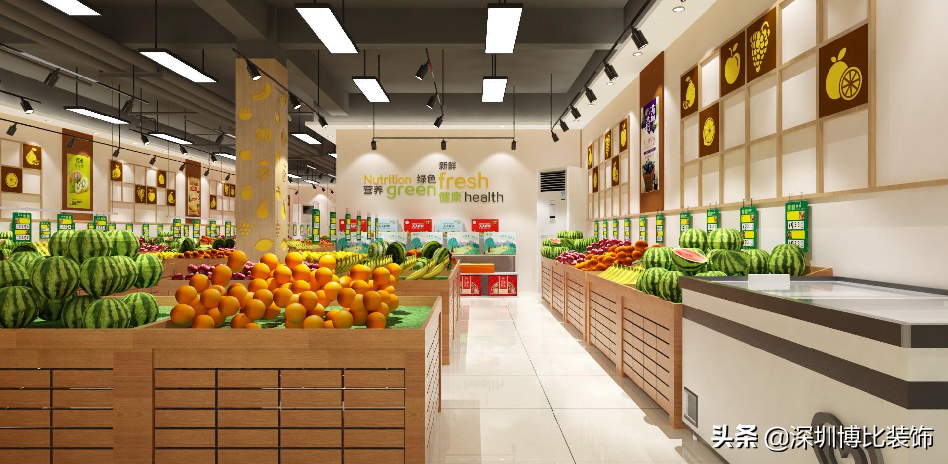 深圳水果店裝修設(shè)計(jì)公司，附近水果店裝修