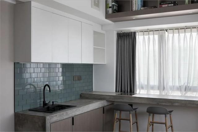 酒店公寓裝修效果圖(35㎡酒店式開間單身公寓，半平米都沒浪費，還裝得很有檔次)(圖10)